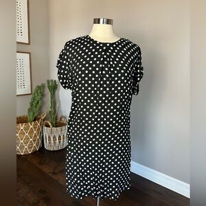 NWTs Black & White Polka Dot Baby Doll Shift Dress Disney 90s Punk GrungeCore